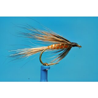 Orange Fox wet fly barbed 12