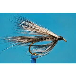 Silver Fox wetfly bushy barbed 12