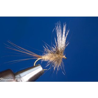 No hackle  Marchbrown barbed 16