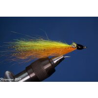 Synthetic Clouser Deep Minnow gelb/orange mit Widerhaken #6