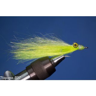 Synthetik Clouser Deep Minnow white/fluo yellow with barb #2
