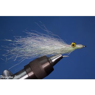 Synthetik Clouser Deep Minnow silver/ light green with barb #2