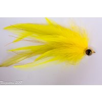Marabou Predator Streamer/Lure  yellow (Pike, Muskie, Bass)