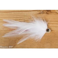 Marabou Predator Streamer/Lure white (Pike, Muskie, Bass)