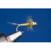 Fliegenset Quillnymphen gerade 8 ohne Widerhaken Messing
