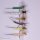 Range of 6 Extended Body Mayflies with Parachute Hackle 10 with Barb