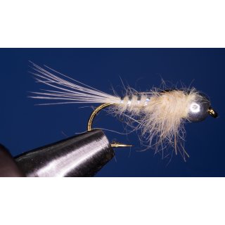Light Cahill nymph 10 barbless golden brassbead
