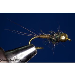False Pheasant Tail Nymph 14 barbless Tungsten bead - copper color