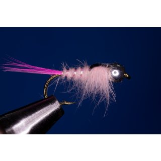 Hellpinke Standardnymphe 12 ohne Widerhaken Kupferfarben Tungsten