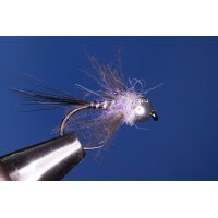 Short CDC-Nymph No. 34 14 barbless Tungsten bead silver
