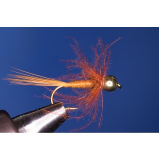 CDC-Nymph No. 1 16 barbless Tungstenbead copper color