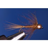 CDC-Nymphe Nr. 5 18 ohne Widerhaken Tungsten kupferfarben