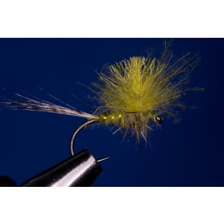 Olive CDC Parachute  barbless 10