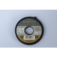Stroft FC2 Fluorocarbon Tippetmaterial 25m 0,25mm 1X