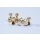 Fliegentom Brass Double Eyes Golden (Dumbbell) 5,5mm /0,22 inch