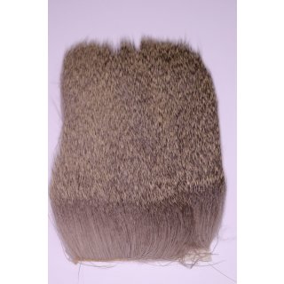 European deer hair, fur piece natural color Medium strong, long