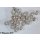 Fliegentom Brass beads silver colored, 20 pieces 3,2mm /0.125 inch