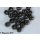 Brass Beads Black Nickel, 20 pieces 4mm/0.16 inch