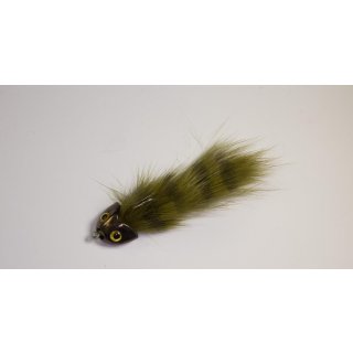 olive grizzly Sculpin/Bullhead Streamer Large (length: approx. 6cm, size of fishing hook: 4)