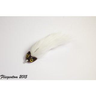 white Sculpin/Bullhead Streamer Small(length: approx. 4-5cm, size of the hook: 6)