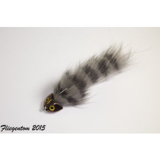 light grey grizzly Sculpin/Bullhead Streamer Small(length: approx. 4-5cm, size of the hook: 6)