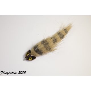 creme/black grizzly Sculpin/Bullhead Streamer Large (length: approx. 6cm, size of fishing hook: 4)