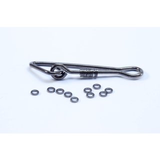 Vorfachringe auf Karabiner / Pitzenbauerringe (10 Stück) 2mm
