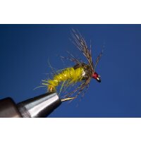 Holy Grail Nymphe gelboliv 10 mit Widerhaken goldfarben...