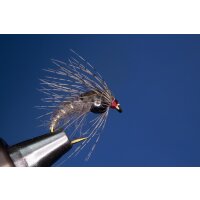 Grey Holy Grail Nymph 10 barbed Tungsten Bead - copper