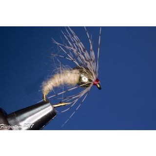Beige Holy Grail Nymph 8 barbless Tungsten Rainbow Colour