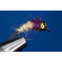 Universal Nymphe creme/UV-violett 8 ohne Widerhaken...