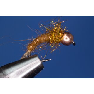 Universal nymph brown / SPECTRA Amber Colours 8 barbed Tungsten Rainbow Colour