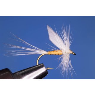 hellorange Eintagsfliege 12 mit Widerhaken