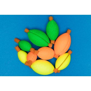 Fliegentom - Football Bissanzeiger Grün - 5 Stück M - 16 x 10mm