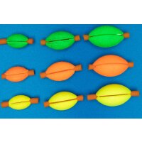 Fliegentom - Football Bissanzeiger Grün - 5 Stück M - 16 x 10mm