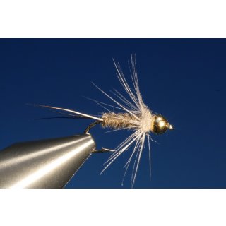 Graubraune Fiber Softhackle 12 ohne Widerhaken