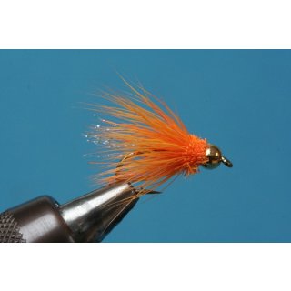 Terminator fluo orange 8 mit Widerhaken Gold tungsten