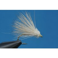 Cremefarbene Buckcaddis 12 mit Widerhaken