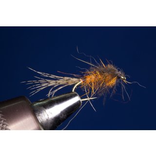 Orange CDC Squirrel Nymph 16 Barbed