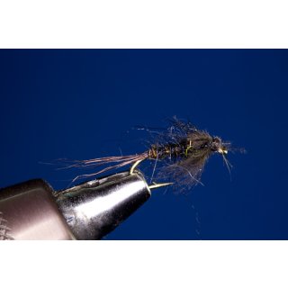 Black CDC Squirrel Nymph 16 Barbed