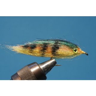 Little fish streamer - perch 4 Barbless
