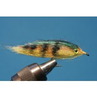 Little fish streamer - perch 10 Barbless