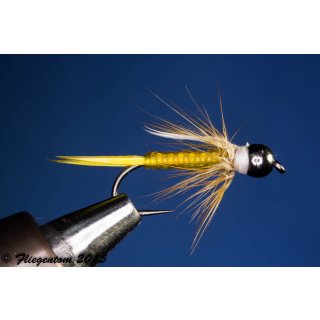 Yellow glass Prince Nymph 8 Brass Barbed Hook