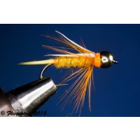 Orange Prince Nymph 10 Tungsten and Leadwire Barbed Hook