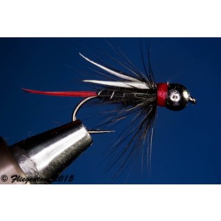 Black Prince Nymphe 10 schwer mit Tungstenperle ohne Widerhaken
