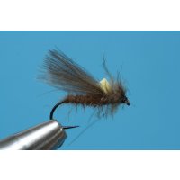 braune CDC Sedge mit Widerhaken 18