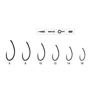 Fliegentom FT7223HQ Flyhooks for Czech Nymphs, Emerger and Barbel Nymphs - 25 Pieces 14