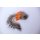 Predator Zonker / Streamer natural/orange (Pike, Muskie, Bass) 2 - ca. 8cm (3 inch)