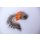 Predator Zonker / Streamer natural/orange (Pike, Muskie, Bass) 1/0 ca. 12cm (5 inch)