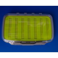 Super clear fly box with micro slit silicone insert L:...